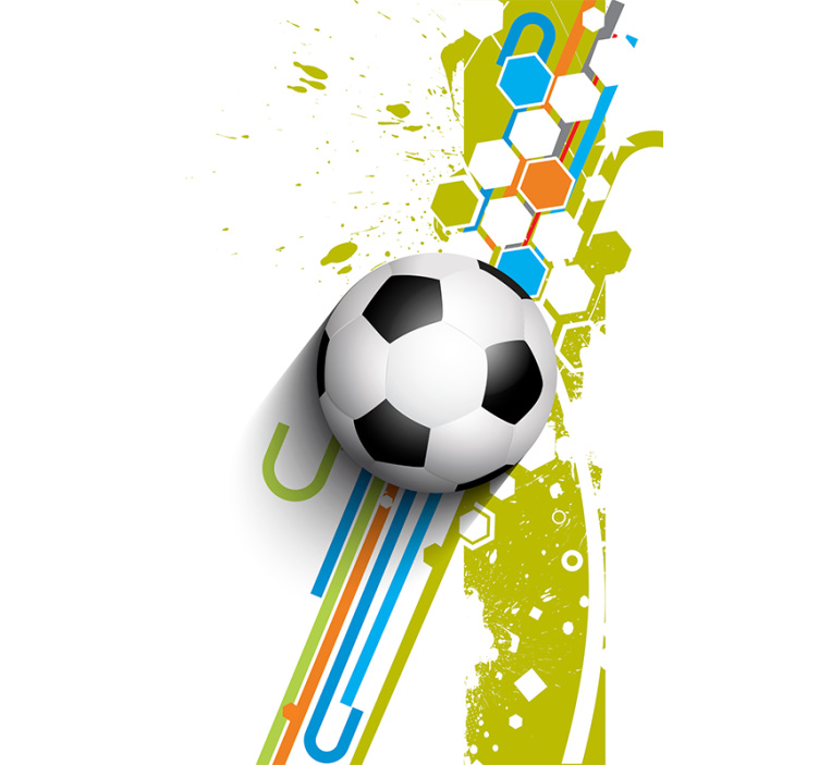 Iş başında futbol stor perde - TenStickers