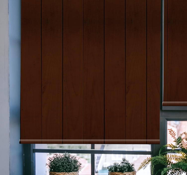 Ahşap tahta deseni doku ve desen stor perde - TenStickers