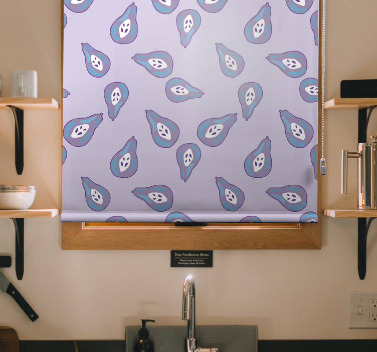 Armut desen meyve ve sebze Stor perde - TenStickers