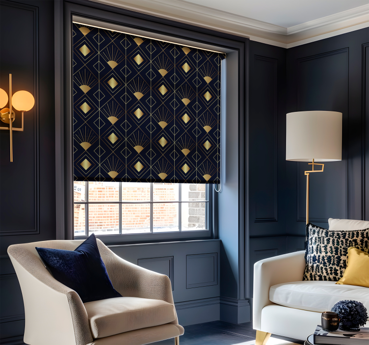 Art deco tarzı zarif stor perde - TenStickers