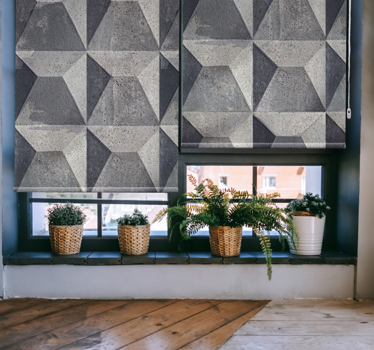 "béton brut" doku ve desen perdesi - TenStickers