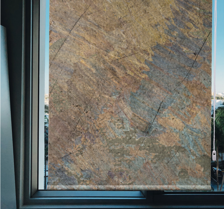 Beton efektli endüstriyel oturma odası Stor perde - TenStickers