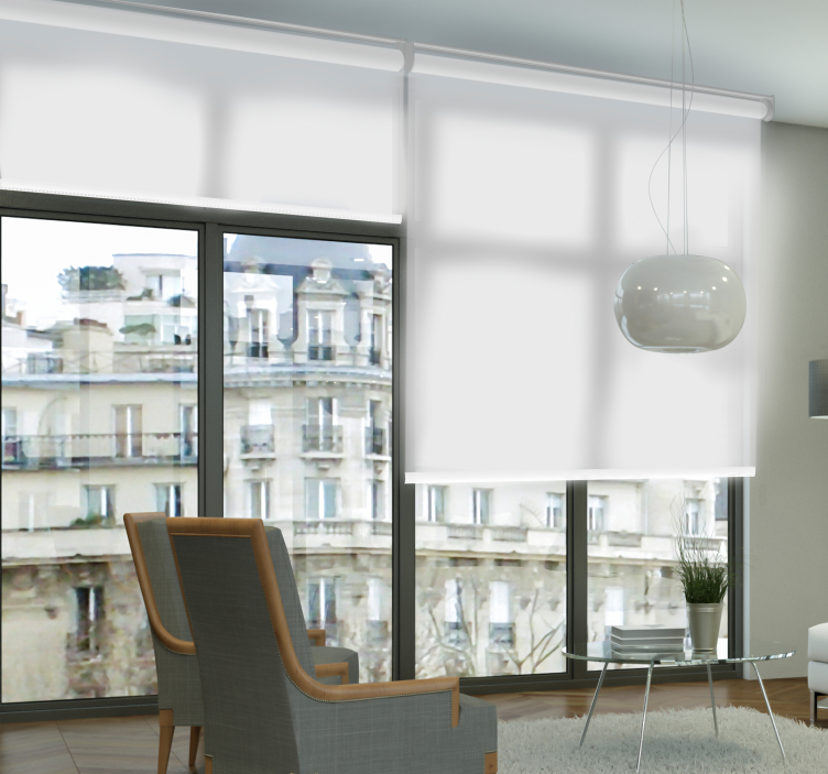 Beyaz yarı saydam Stor perde - TenStickers