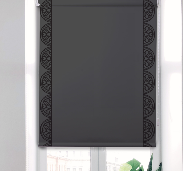 Dairesel geometrik desen doku ve desen stor perde - TenStickers