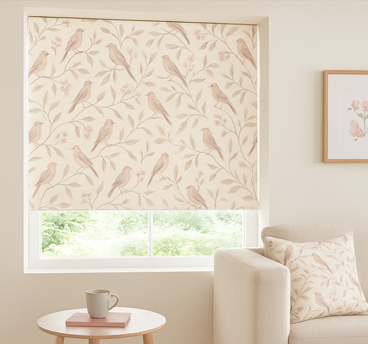 Eski kuş izi genç odasi stor perde - TenStickers