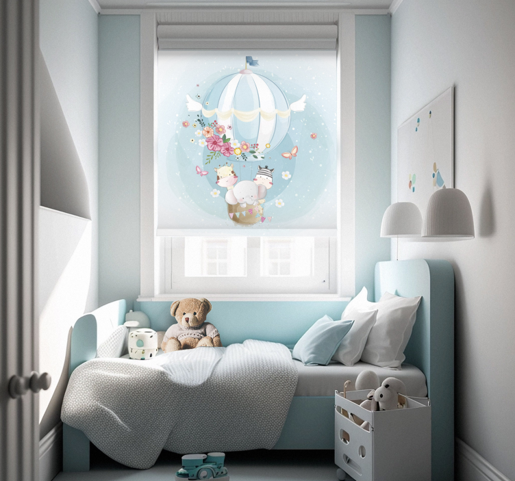 Fauna nordic blind ile sıcak hava balonu - TenStickers