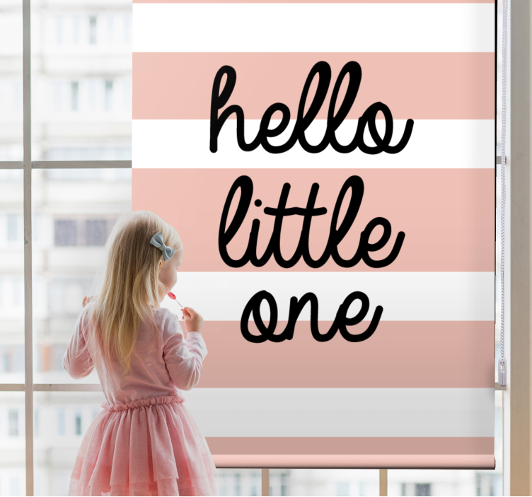 hello little one metin ile stor perde - TenStickers