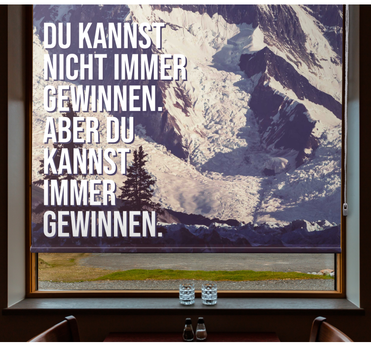 Immer gewinnen dağ zirveleri ofis stor perde - TenStickers