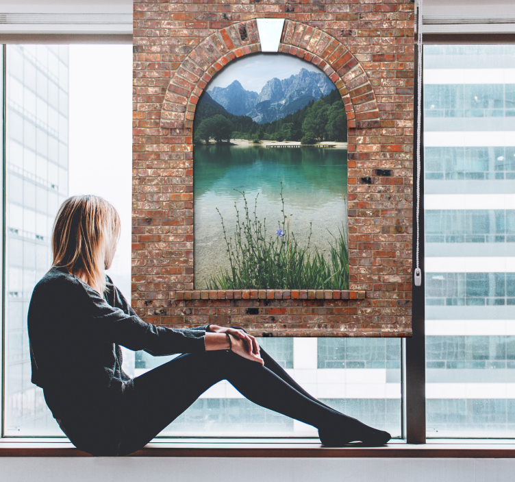 Kişiselleştirilebilir 3d kemerli pencere gölgeliği - TenStickers