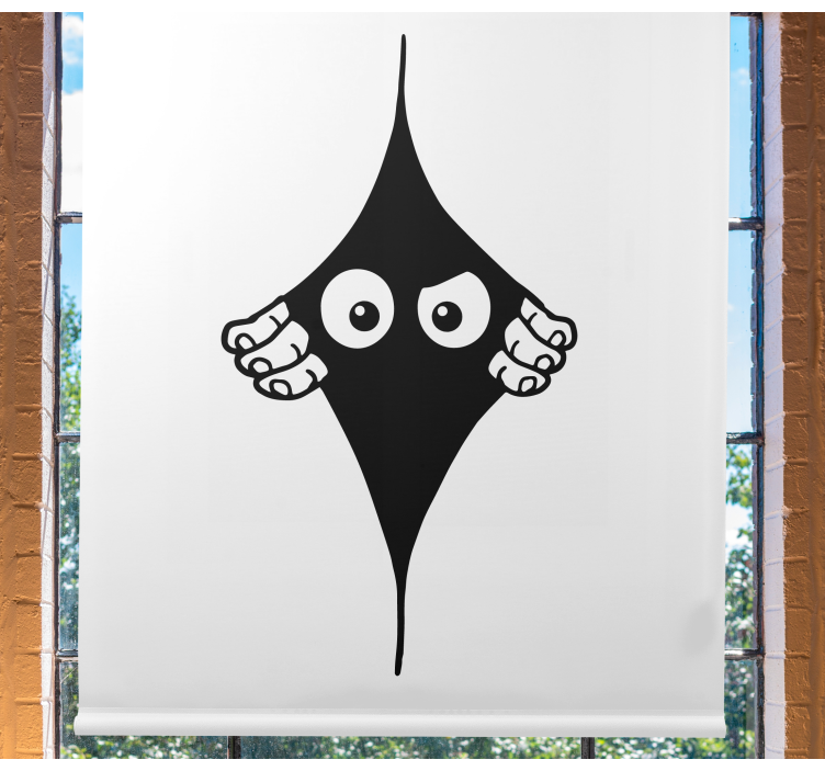 Komik tek renkli bakan gözler stor perde - TenStickers