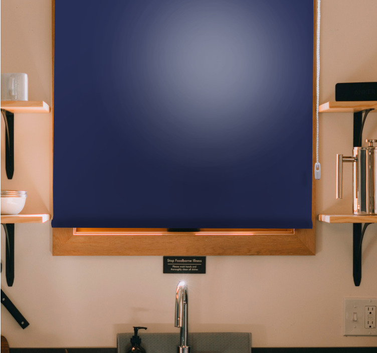 Koyu lacivert gölge karartma stor perde - TenStickers