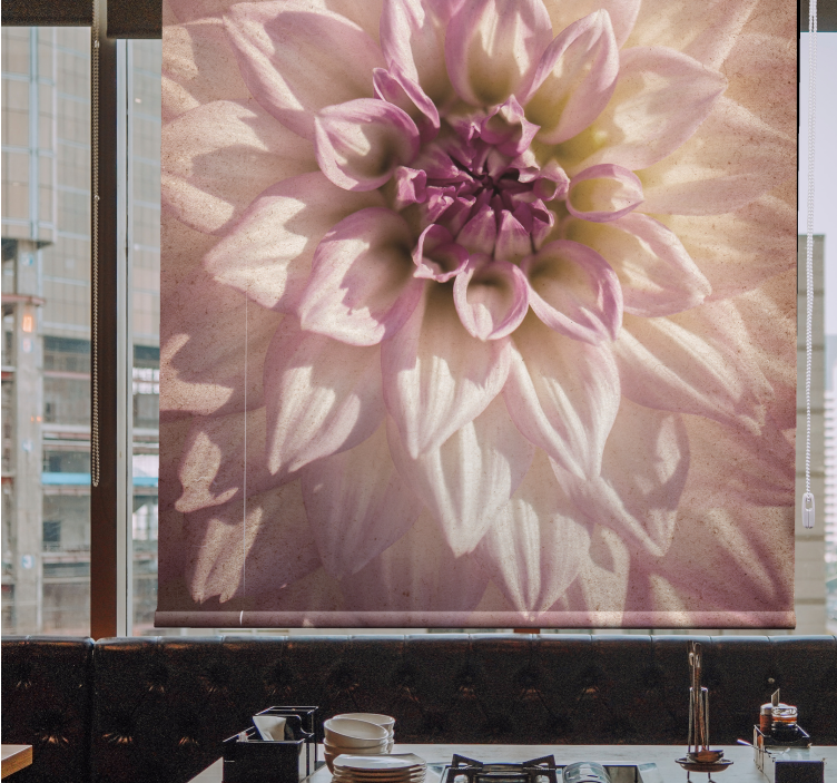 Narin çiçek çiçekler ve bitkiler stor perde - TenStickers