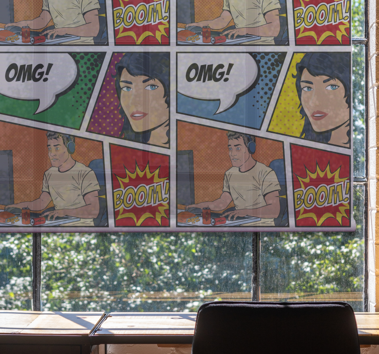 Oyun eğlenceli inek stor perde - TenStickers