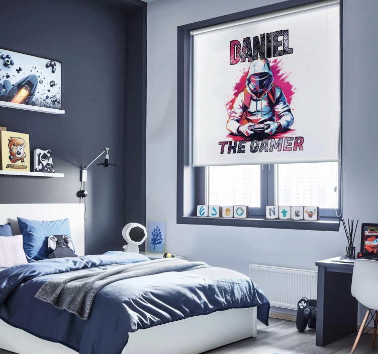 Oyun tarzı özelleştirilebilir stor perde - TenStickers