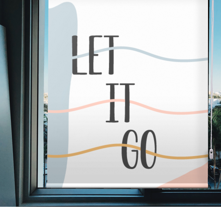 Pastel renkler banyo Stor perde olsun - TenStickers