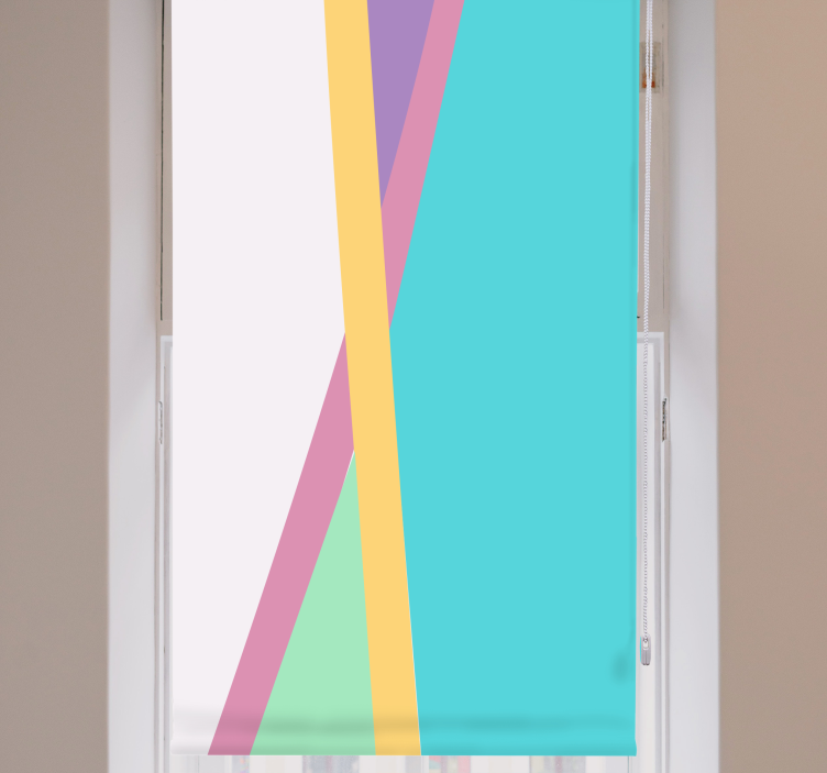 Renkli arka plan rengi oturma odası Stor perde - TenStickers