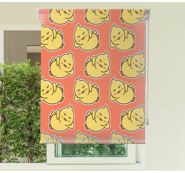 Sarı civciv karakterleri hayvanlar stor perde - TenStickers