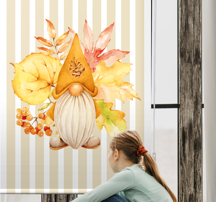 Sonbahar cücesi sergisi stor perde - TenStickers