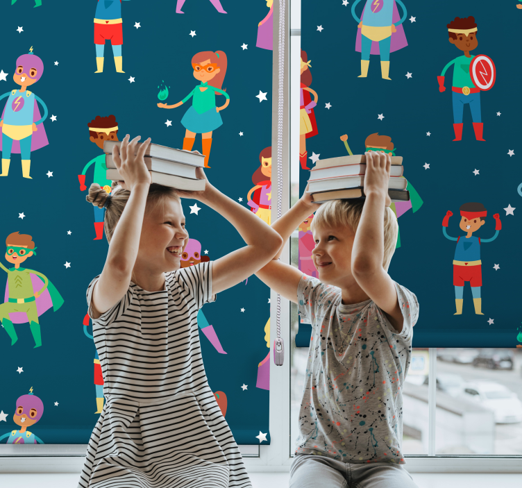 Süper kahraman desen süper kahraman stor perde - TenStickers