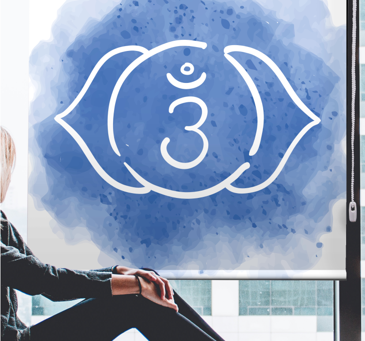 üçüncü göz çakra sembolü zen Stor perde - TenStickers