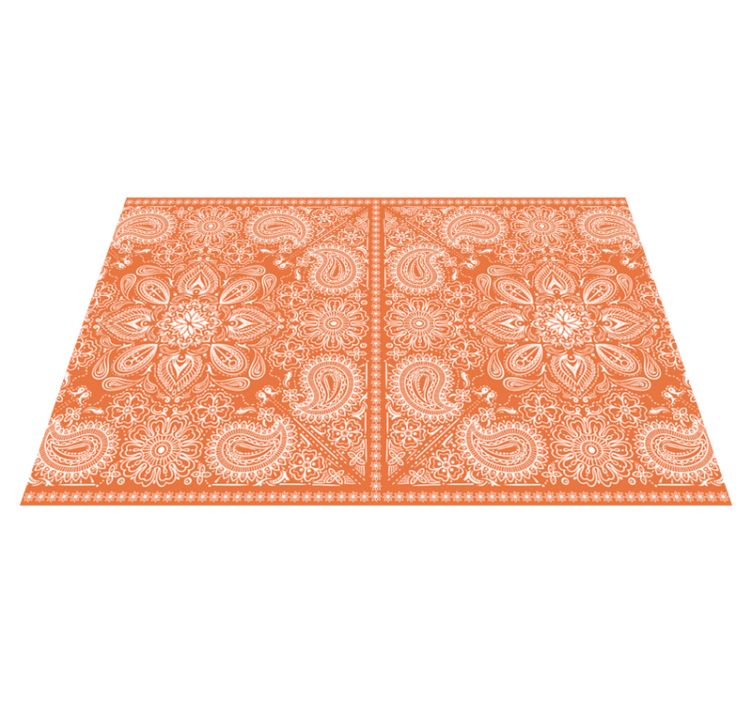 Paisley kiremit desenli placemats - TenStickers