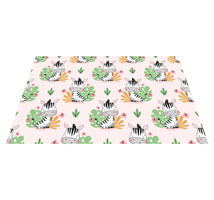 çocuklar için güzel zebra placemats - TenStickers