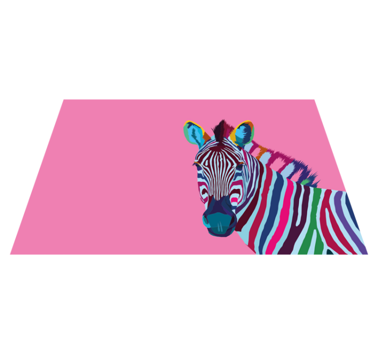 Pop art zebra vinil servis altlıkları - TenStickers