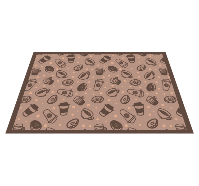 çörek ve kahve orijinal servis altlıkları - TenStickers