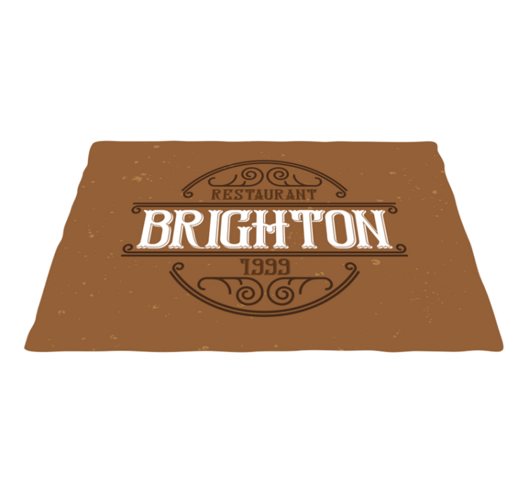 Metni amerikan servis - brighton restoran logosu - TenStickers