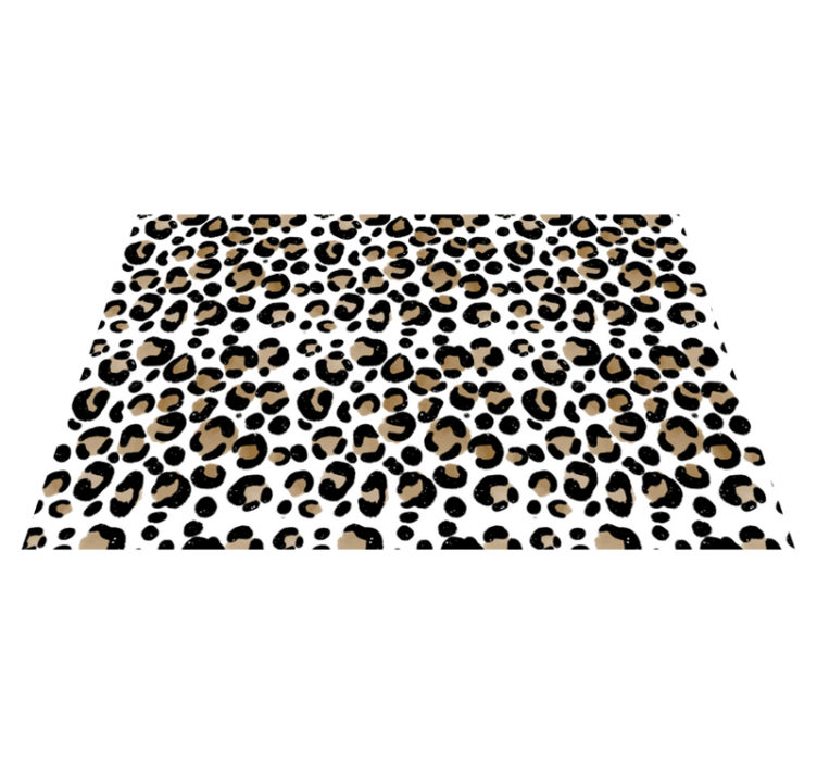 Leopar desenli restoran placemats - TenStickers