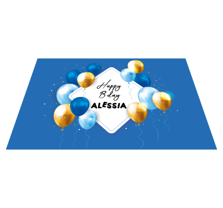 Çocuk amerikan servis doğum günü balon kutlaması - TenStickers