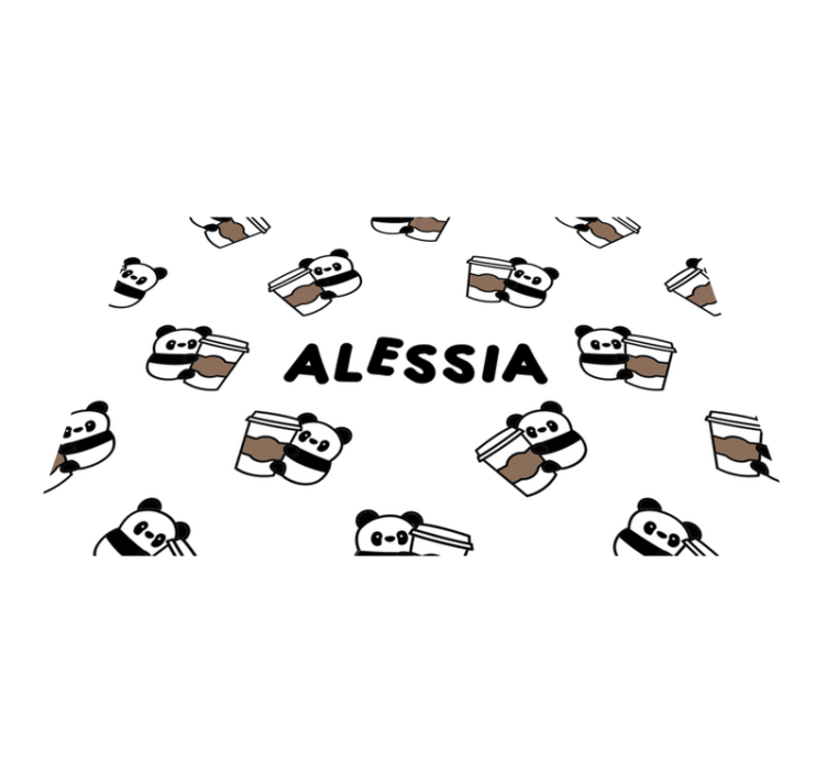 Çocuk amerikan servis sevimli panda karakterleri - TenStickers