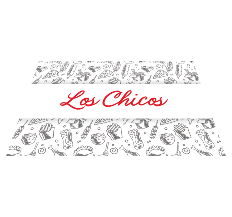 Çocuk amerikan servis - eğlenceli yiyecek İllüstrasyonları - TenStickers