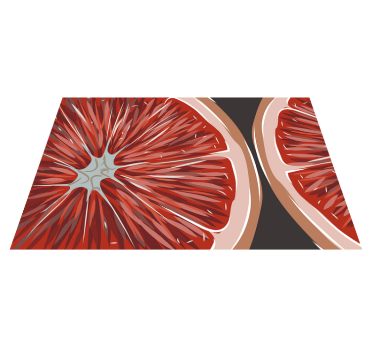 Greyfurt dilimleri vinil placemats - TenStickers