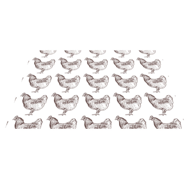 Horoz gri desen orijinal placemats - TenStickers