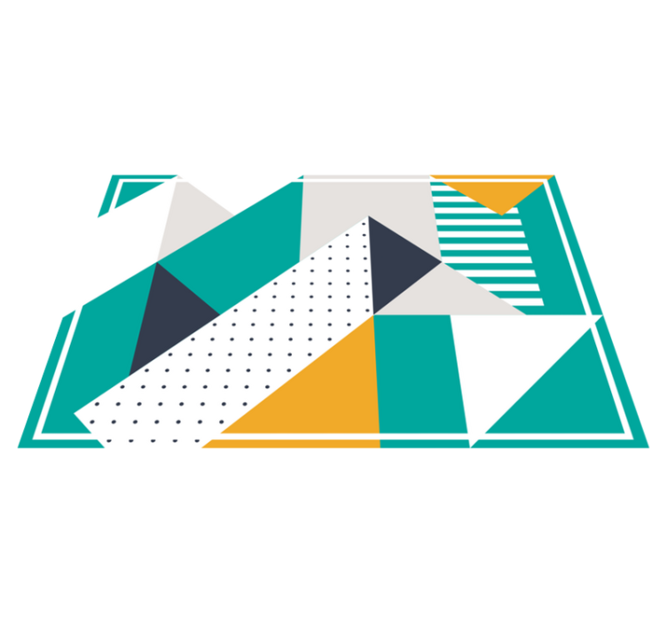 Modern amerikan servis - geometrik desenli Şekiller - TenStickers