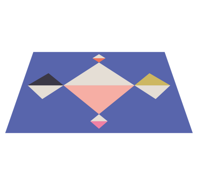 Modern amerikan servis - geometrik renk kareleri - TenStickers