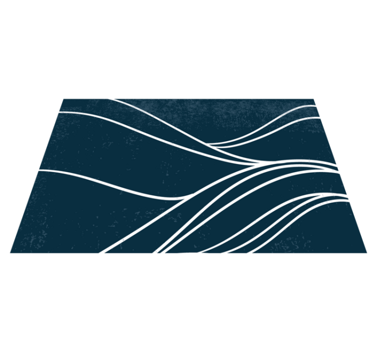 Modern amerikan servis - Şık dalga deseni - TenStickers