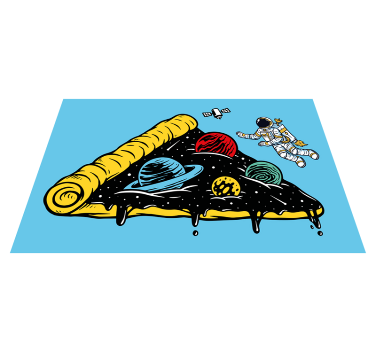 Uzay temalı dilim orijinal amerikan servis - TenStickers