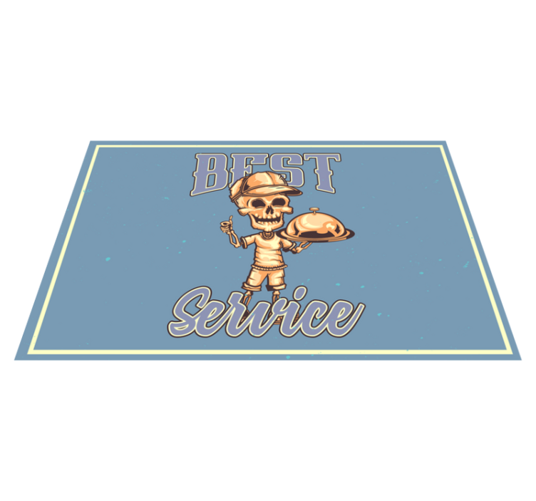 Havalı alıntı yemek tasarımı restoran servis altlıkları - TenStickers