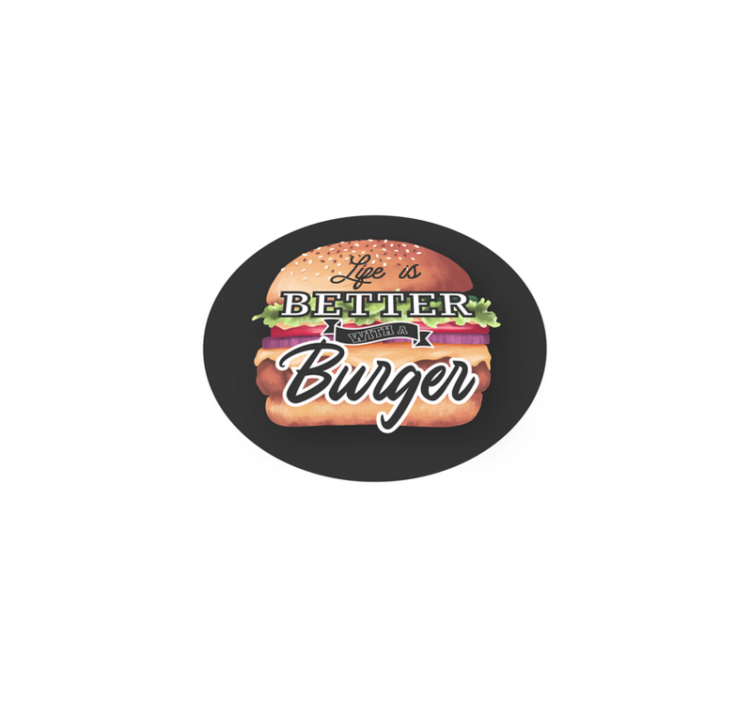 Burger restoran servis altlığı ile hayat daha güzel - TenStickers