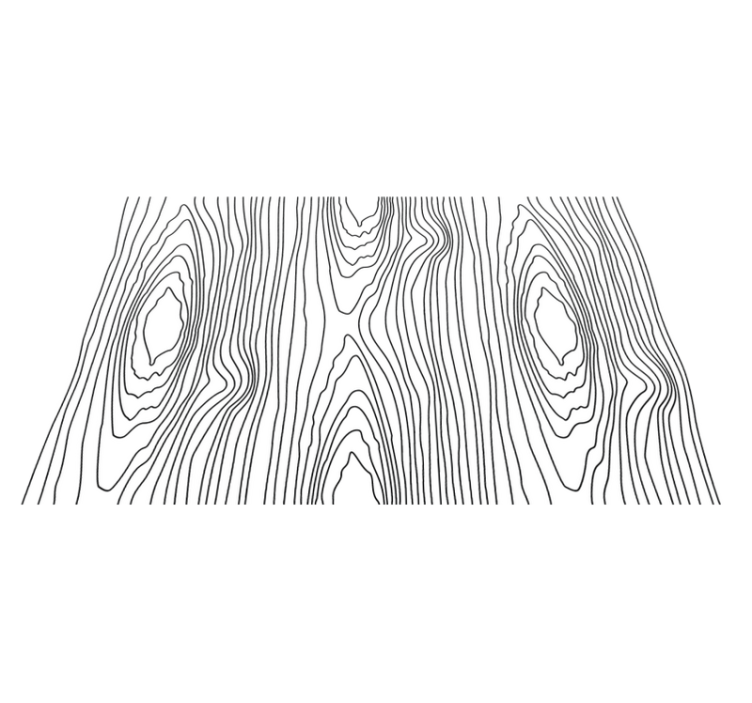 Siyah beyaz ağaç dokusu orijinal placemats - TenStickers