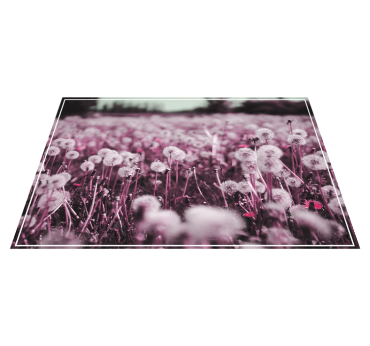 Karahindiba modern placemats ile soyut pembe - TenStickers