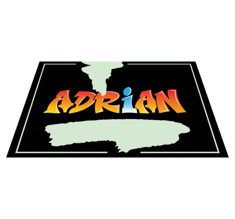 Adınızın grafiti mektup placemats - TenStickers