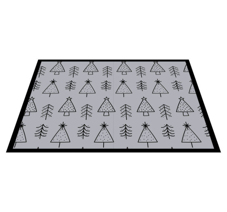 Noel amerikan servis - stilize noel ağaçları - TenStickers