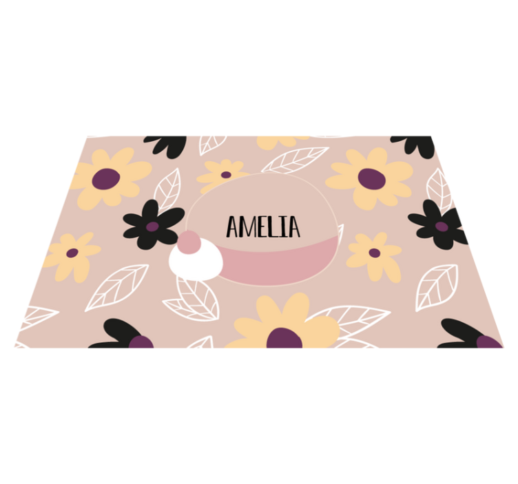 Çocuk amerikan servis - Özel botanik desen - TenStickers