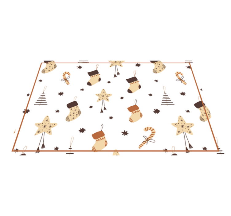 Noel amerikan servis - festif Çorap motifi - TenStickers