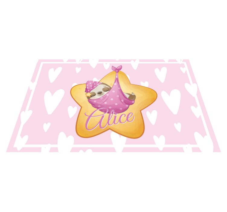 Çocuk amerikan servis - yıldızlı tembel hayvan - TenStickers