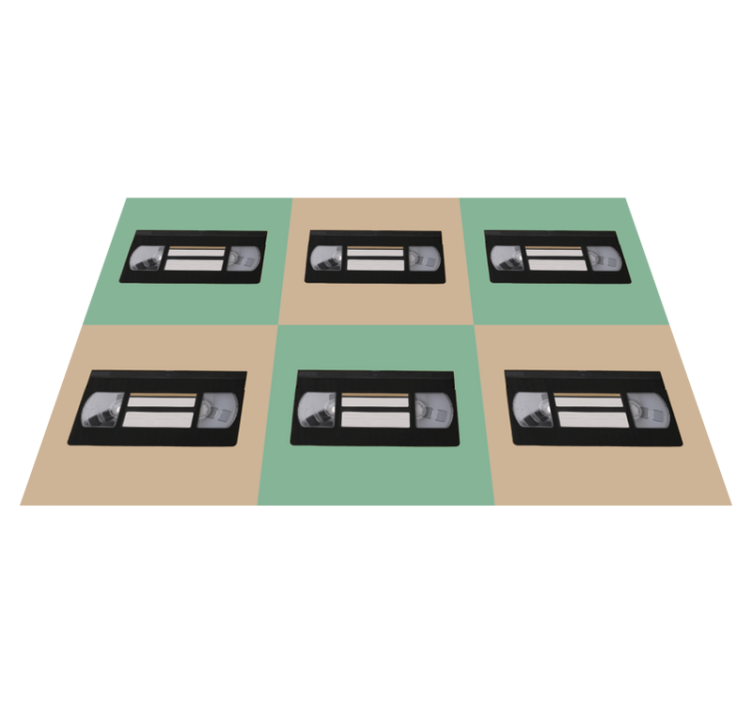 Orijinal amerikan servis - vintage vhs kaset deseni - TenStickers