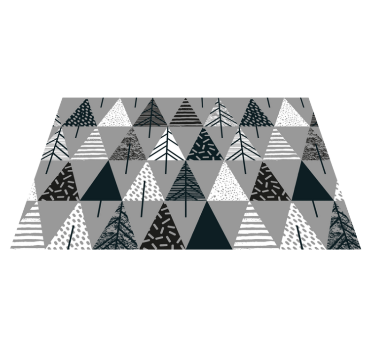 Noel amerikan servis - stilize Çam ağacı deseni - TenStickers